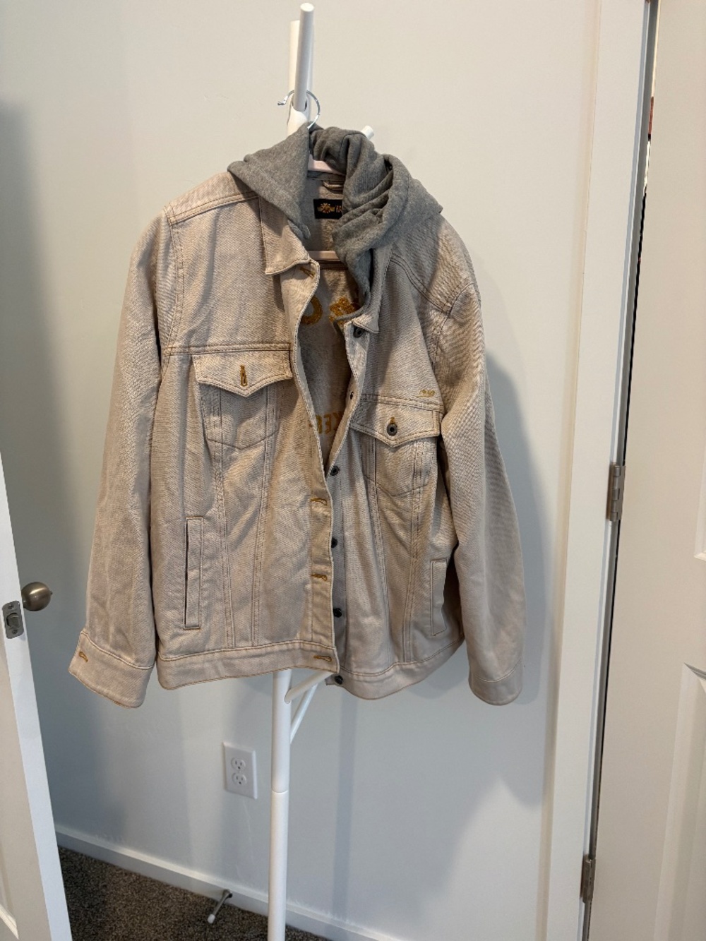 Harley Davidson Jean Jacket with Yellow Logo- Size 2X
